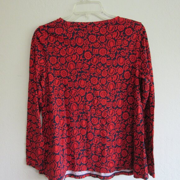 BODEN Red and Black Pullover Long Sleeve Size 8 Top - Picture 3 of 4